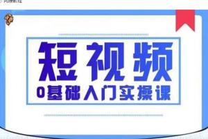 2021短视频0基础入门实操课，帮你快速从小白进阶成高手