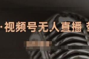 J总·视频号无人直播教程：有微信就可以做，可放大量化操作