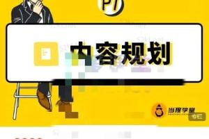 当猩学堂·内容规划训练营百度云（官售9999元）