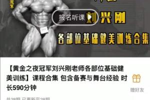 刘兴刚训练各部位视频合集(一期 二期 线下)