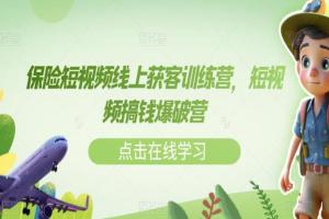 保险短视频线上引流获客教程(百度网盘)