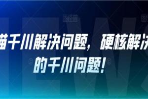 老猫千川解决问题系列课，硬核解决你的千川问题！