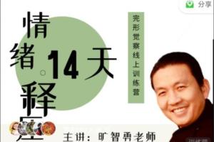 旷智勇·14天完形觉察线上训练营（情绪释压课）
