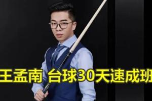 王孟南·台球零基础入门自学教程，入门进阶1-3月实现一杆清台！