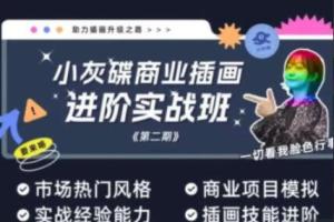 小灰碟·商业插画进阶实战班第2期（2023年）