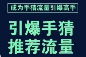 手淘首页推荐流量课，要推荐流量，学这个就够了