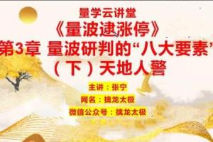 量学云讲堂·张宁：基训课程第29期（正课收评系统课 指标）
