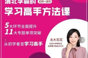 北大花花·学习高手方法课初阶 进阶(139节课)