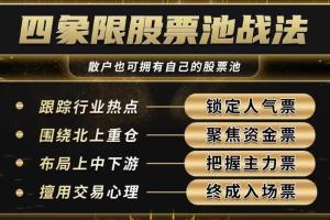 袁博·牛散特训营专栏，四象限股票池战法