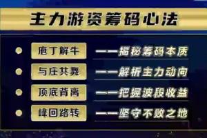 袁博·牛散特训营专栏，主力游资-筹码心法
