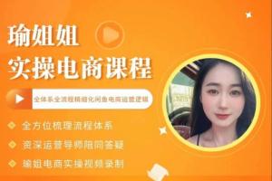 瑜姐姐·电商实操课，全体系全流程精细化咸鱼电商运营