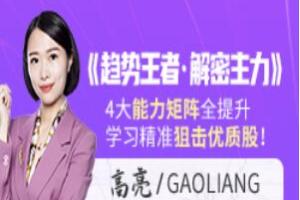 财学堂高亮老师：趋势王者解密缠论课程（百度网盘）