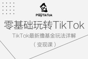 学会利用零基础玩转TiKToK，掌握TikTok最新赚钱技巧