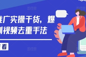 学习如何制作热门短剧视频，去重技巧大揭秘【实用指南】