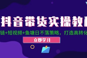 抖音直播带货的秘密武器：2024年全新策略揭秘！快来了解Ab链、短视频和鱼塘日不落的高转化技巧