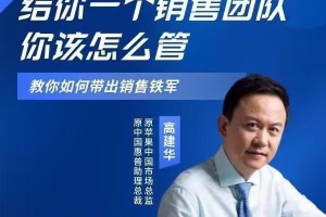 高建华的销售团队管理秘籍：打造卓越销售力量的关键步骤
