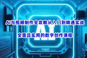 数字创作新趋势：AI技术助力视频制作全程实战