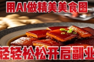 AI帮你拍出美味佳肴,无需投入大量设备,简单开启副业【秘密揭晓】