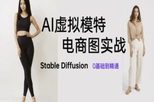 AI虚拟模特电商图实战：掌握AI绘画Stable Diffusion的技巧
