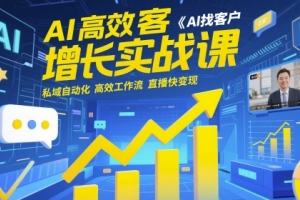 AI高效客户获取实战：私域自动化与直播变现策略