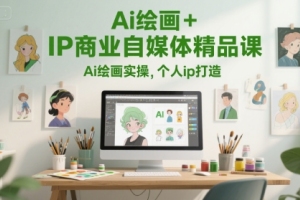 打造个人IP,学习商业自媒体精品课,实践Ai绘画技巧