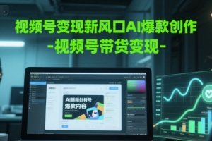 AI技术助力视频号带货，开启新的变现模式