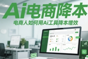 利用Ai工具提升电商效率，降低成本