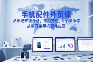 新标题：打造成功手机配件生意的完整指南，市场环境分析、平台开店、ERP操作全面解析