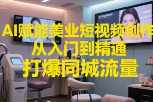 掌握AI技巧，让美业短视频创作事半功倍，吸引更多同城流量
