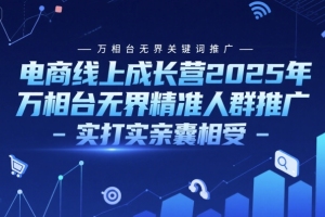 2025年电商线上成长：万相台无界精准推广策略揭秘