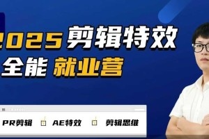 2025春季全方位视频剪辑与特效培训营，实战实习助你成为PR剪辑专家