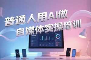 AI助力自媒体：普通人也能轻松玩转视频制作、短视频引流和直播带货
