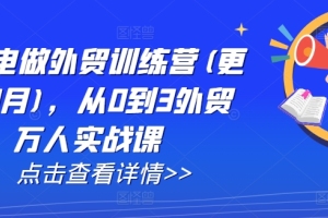 大卫AI外贸实战课程：一次从零到万人的闪电训练