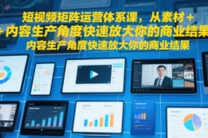 快速提升商业效果：打造高效短视频内容运营体系