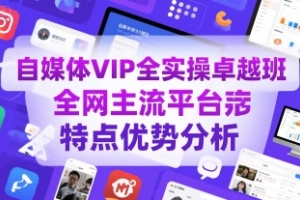 掌握自媒体VIP全实操技巧,深度解析各主流平台优势特点