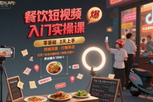 火爆同城！学习艳姐餐饮短视频实操，轻松吸引顾客，提升单店人气