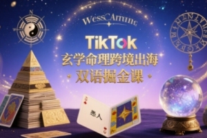 TikTok玄学命理跨境双语课程：精准洞察海外用户需求，实现出海成功
