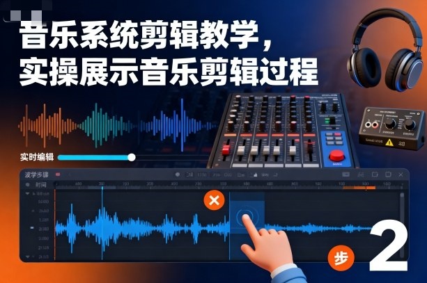 影像社音乐系统剪辑教学,实操展示音乐剪辑过程