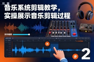 影像社音乐系统剪辑教学,实操展示音乐剪辑过程